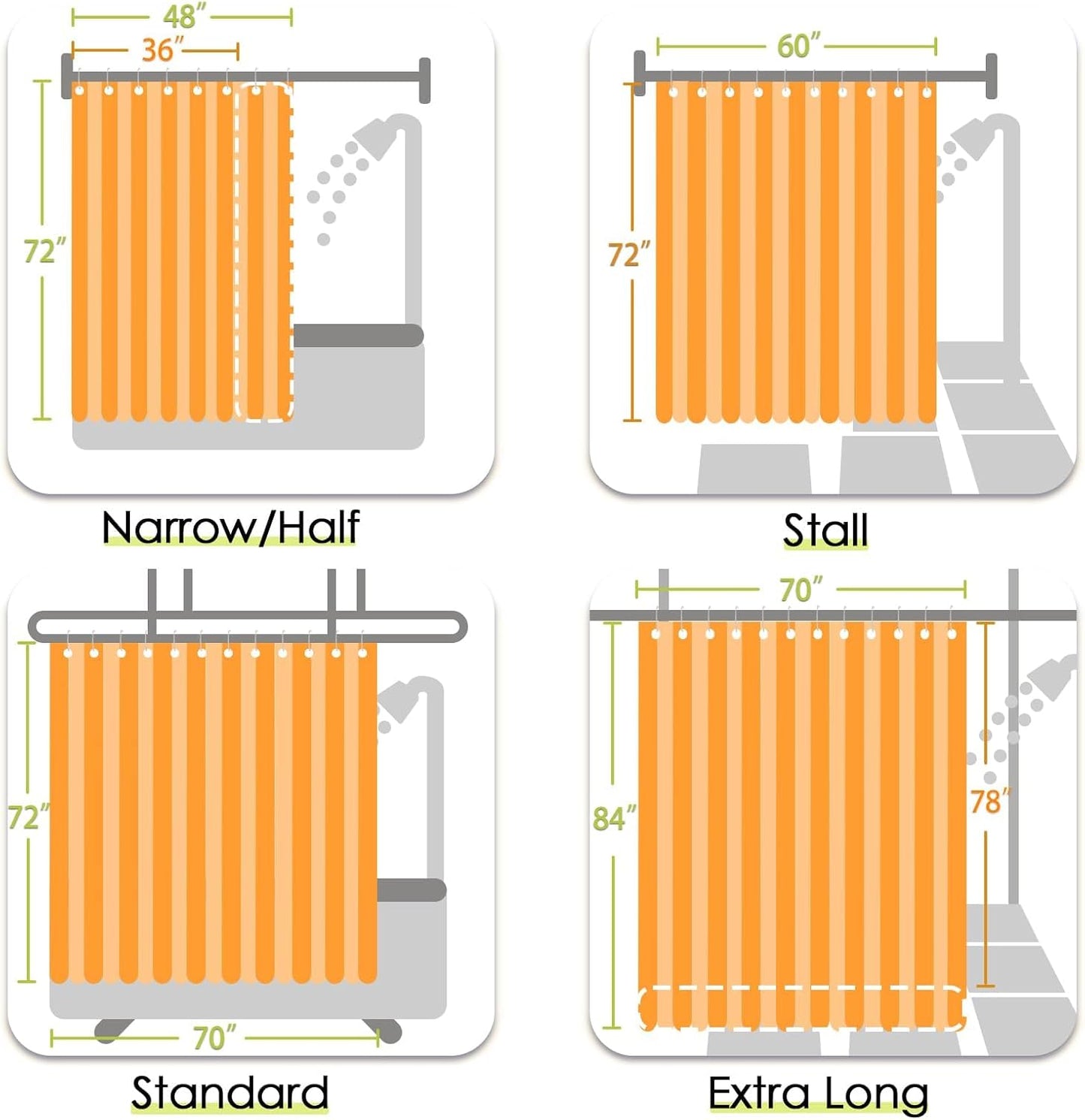 jinchan Ombre Dusty Pink Striped Shower Curtain Waterproof Fabric Shower Curtain for Bathroom Gradual Color Minimalist Design Modern with 12 Hooks 70x72 Inches