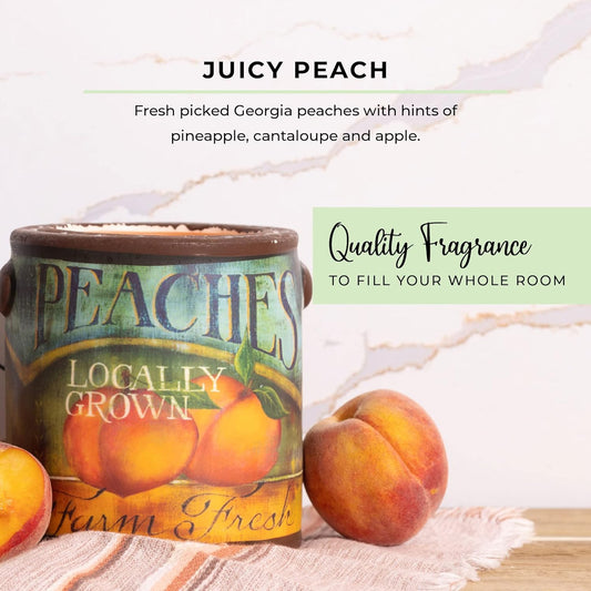A CHEERFUL GIVER 95hr 20oz Scented Candle - Juicy Peach - Multi-Wick Glass Candle - Gifts For Men and Women