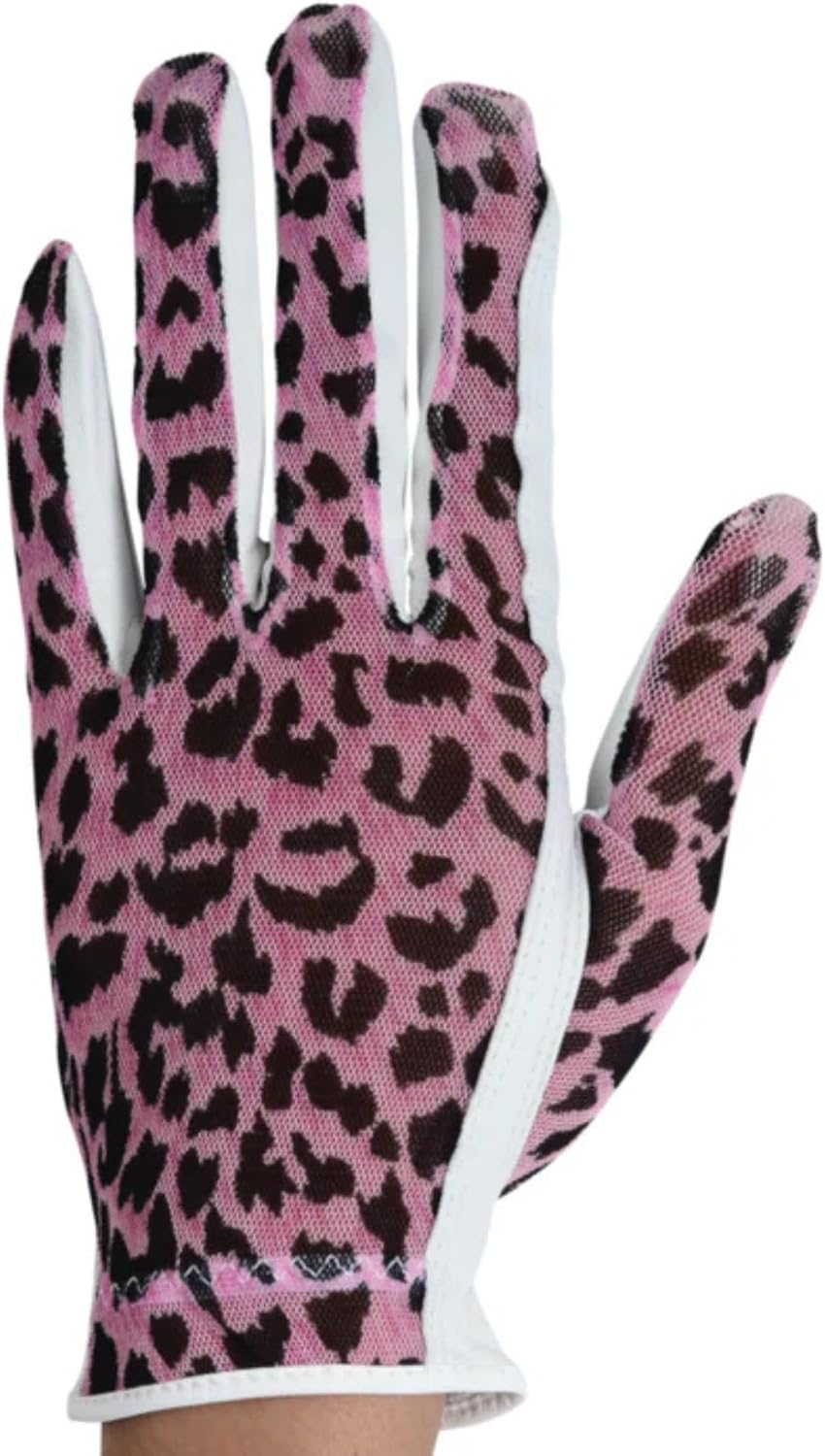Solar Tan Fashion Glove for Women - Solar Shield SPF 10 Protection, Lightweight Cooling Summer Glove, Chic Animal Print Design for Comfort, Grace, and Style