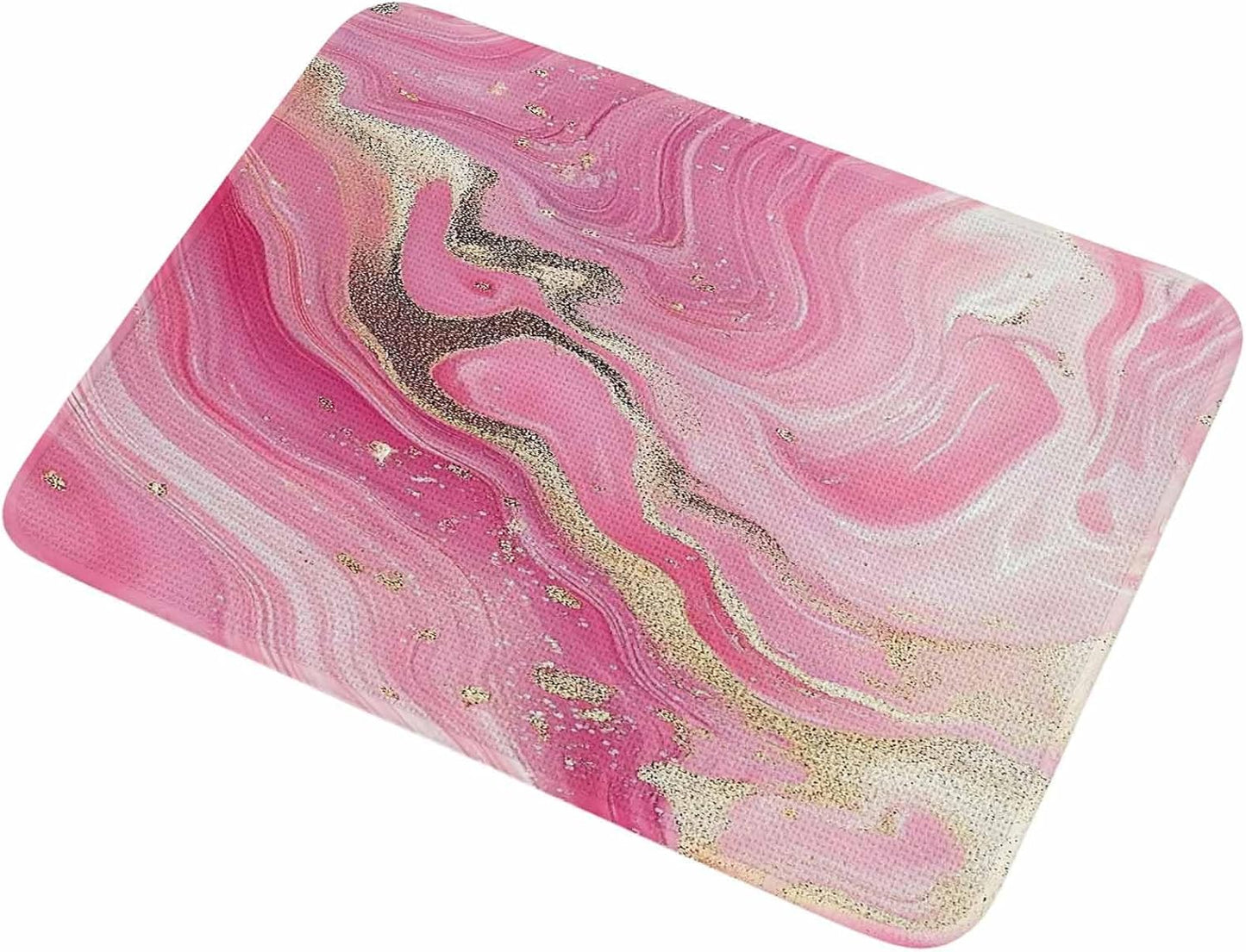 Living Room Rug Minimalist Style Modern Pink Waves Area Rug Washable Rugs for Bedroom Dining Room, Abstract Art Non-Slip Absorbent Floor Carpet Area Rugs 47x63in