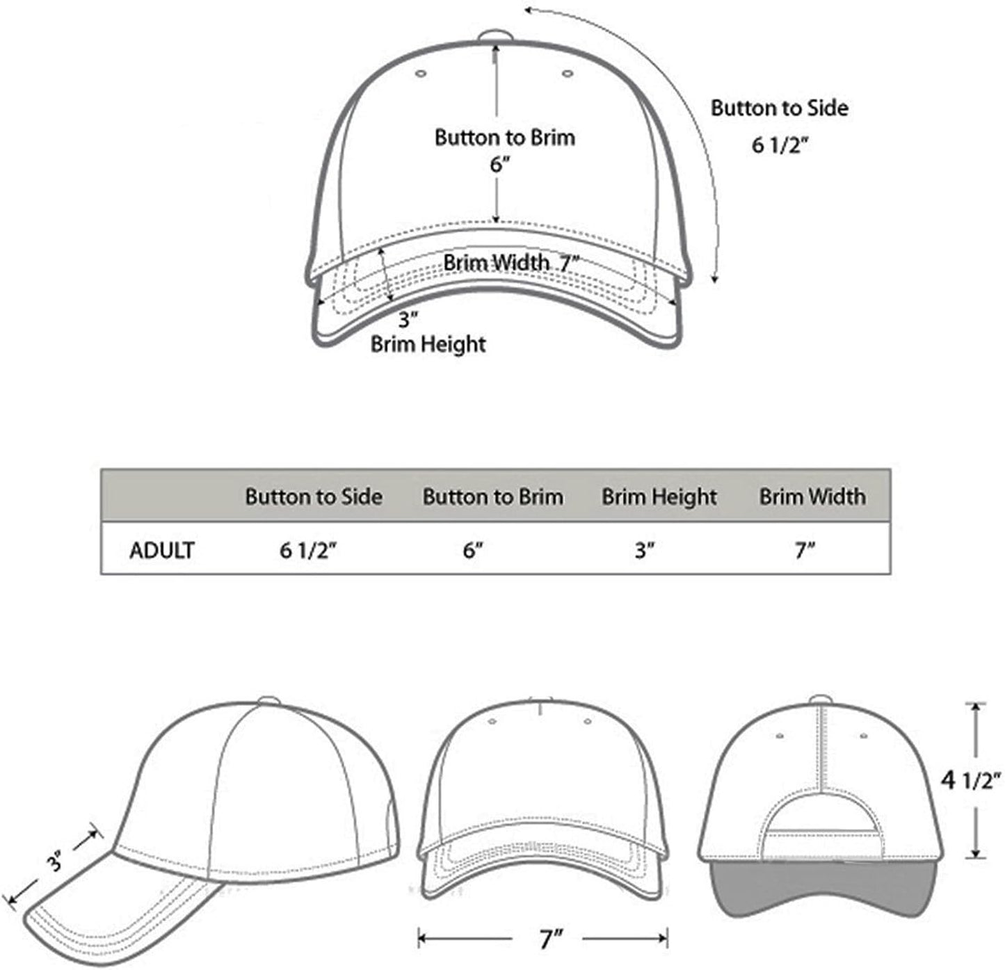 Gelante Bulk Plain Blank Baseball Caps Adjustable Back Strap.