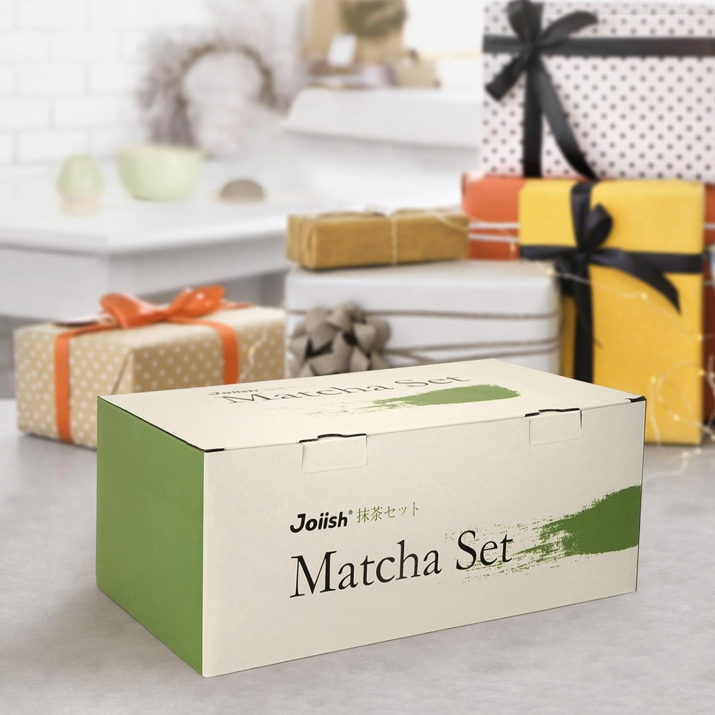 Joiish Matcha Whisk Set, Matcha Kit 10-Pcs, Bamboo Whisk and Bowl with Spout & Measuring Spoon & Cup, Japanese Matcha Tea Making Tools, Light Pink