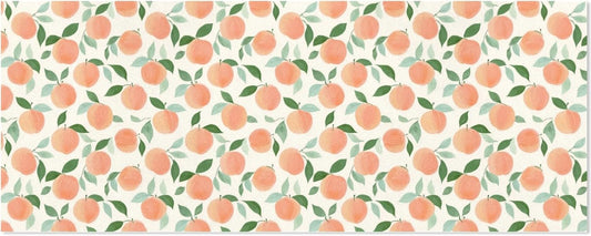 OTVEE Cute Peach Pattern Design Birthday Wrapping Paper Roll, Mini Roll Gift Wrap Perfect for Weddings, Brides, Holidays, Baby Showers - 58 x 22.8 inches