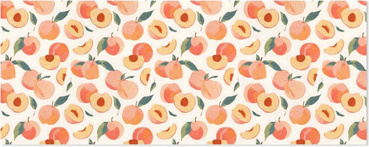 OTVEE Pink Peaches Pattern Design Birthday Wrapping Paper Roll, Mini Roll Gift Wrap Perfect for Weddings, Brides, Holidays, Baby Showers - 58 x 22.8 inches