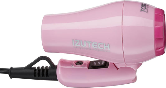 TORO2400 Mini Foldable Travel Dual-Voltage Blow Dryer for Fast Drying, Powerful 1200w Blowdryer, Multiple Colors, Gift Women, Lightweight Compact Portable (Pink, ALCI)