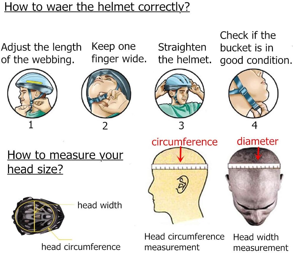 Adult Bike Helmet One-Piece Adjustable Head Safety Protection