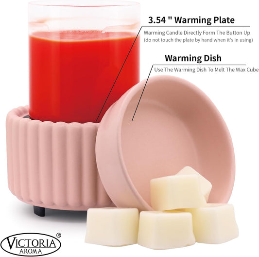 Ceramic Wax Melt Warmer 3-in-1 Candle Warmer