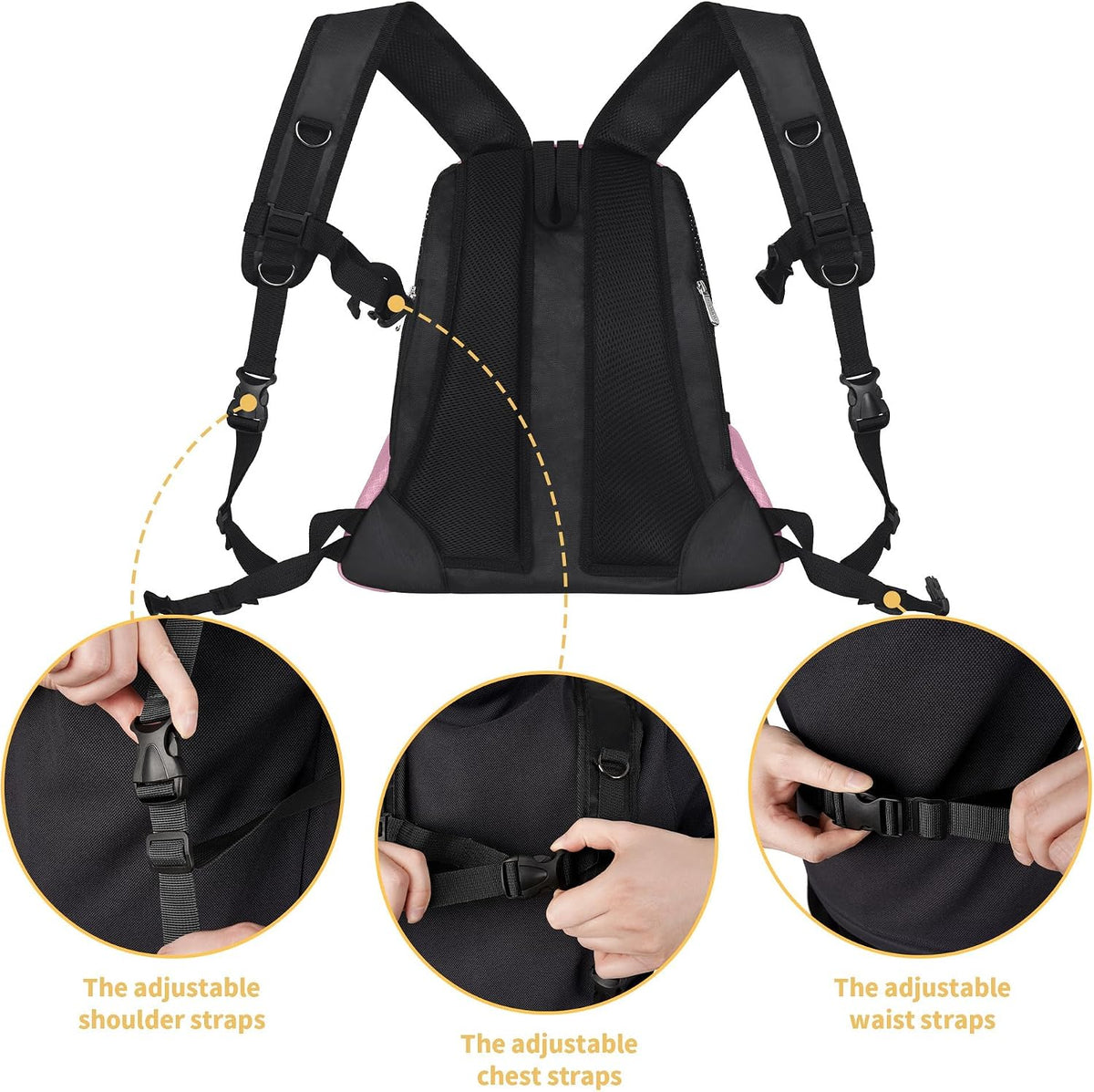 Pet Dog Carrier Backpack, Ventilated Mesh Small Dog Front Backpack