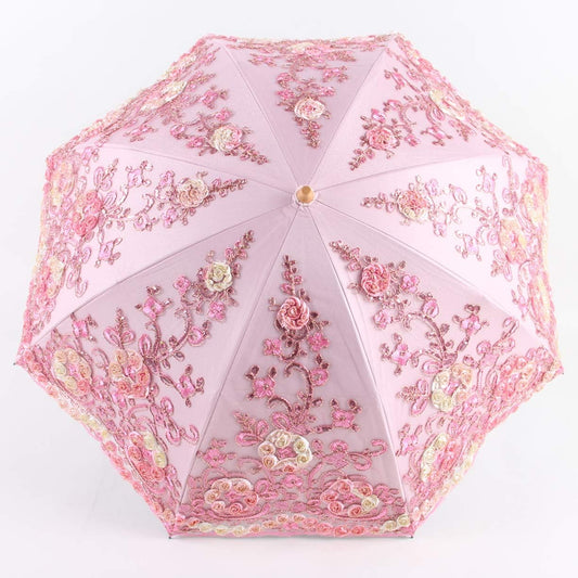 Flower Lace Parasols for Wedding Party Lace Bridal Umbrella