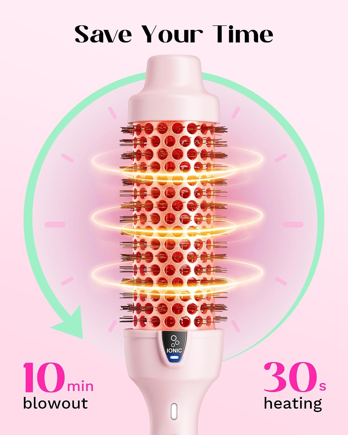 Wavytalk Thermal Brush Blowout Express 1.5" Thermal Round Brush