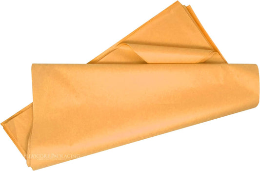 Peach Orange Gift Wrap Tissue Paper Size: 15 Inch X 20 Inch | Count: 100 Sheets | Color: Peach