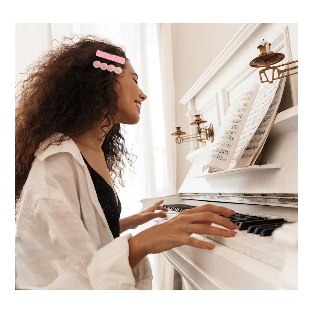3 pack Hair Clips for Girl and Women 2.36 inch Fashion Hair Clips Set Pearl Acrylic Resin Hair Accessories for Thick Hair
