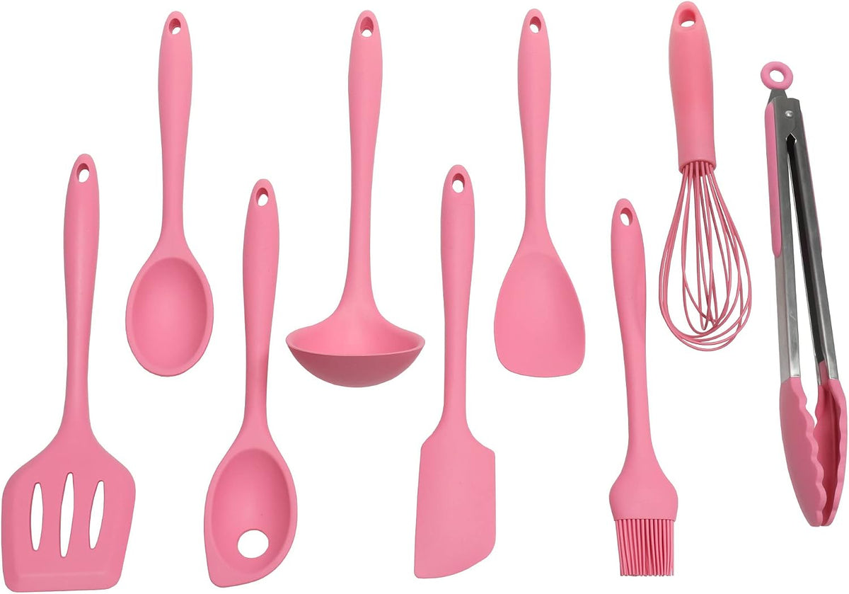 Premium Silicone Cooking Ladle, 11.25 inch, Pink