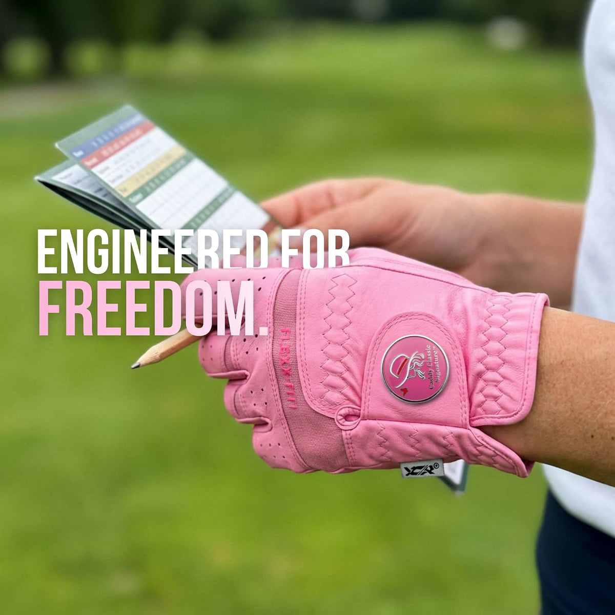 Caddy Classic Ladies Golf Gloves Women Left Hand Or Right Hand | Maximum Softness & Comfort with Pure Cabretta Leather Womens Golf Gloves | Reduced Friction On Hand with Ergonomic Joint Spots