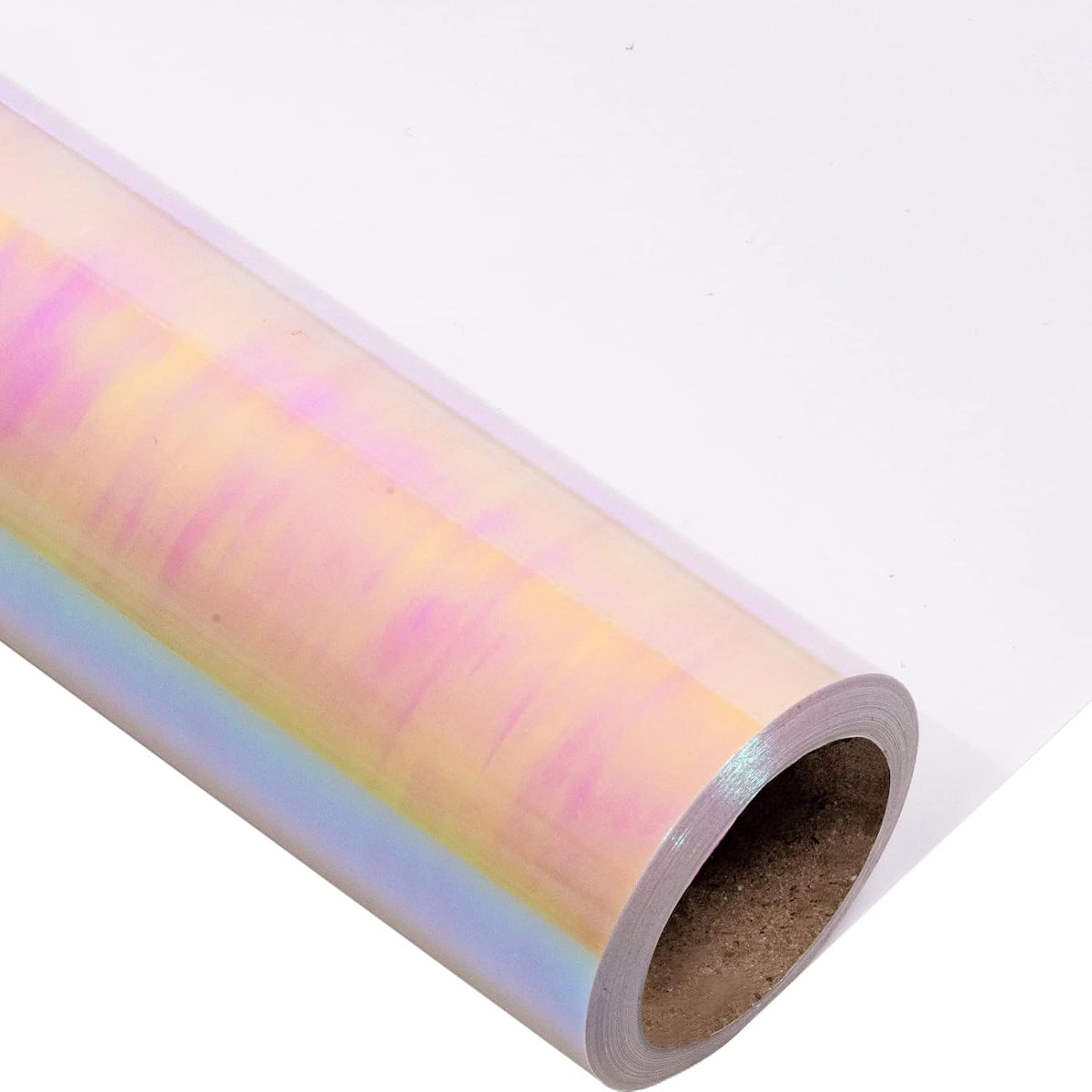 Pink Wrapping Paper Roll - Holographic Iridescent Wrapping Paper for Birthday, Valentine's, Mother's Day, Holiday - 17 inches x 32.8 Feet (47.23 sq.ft.)
