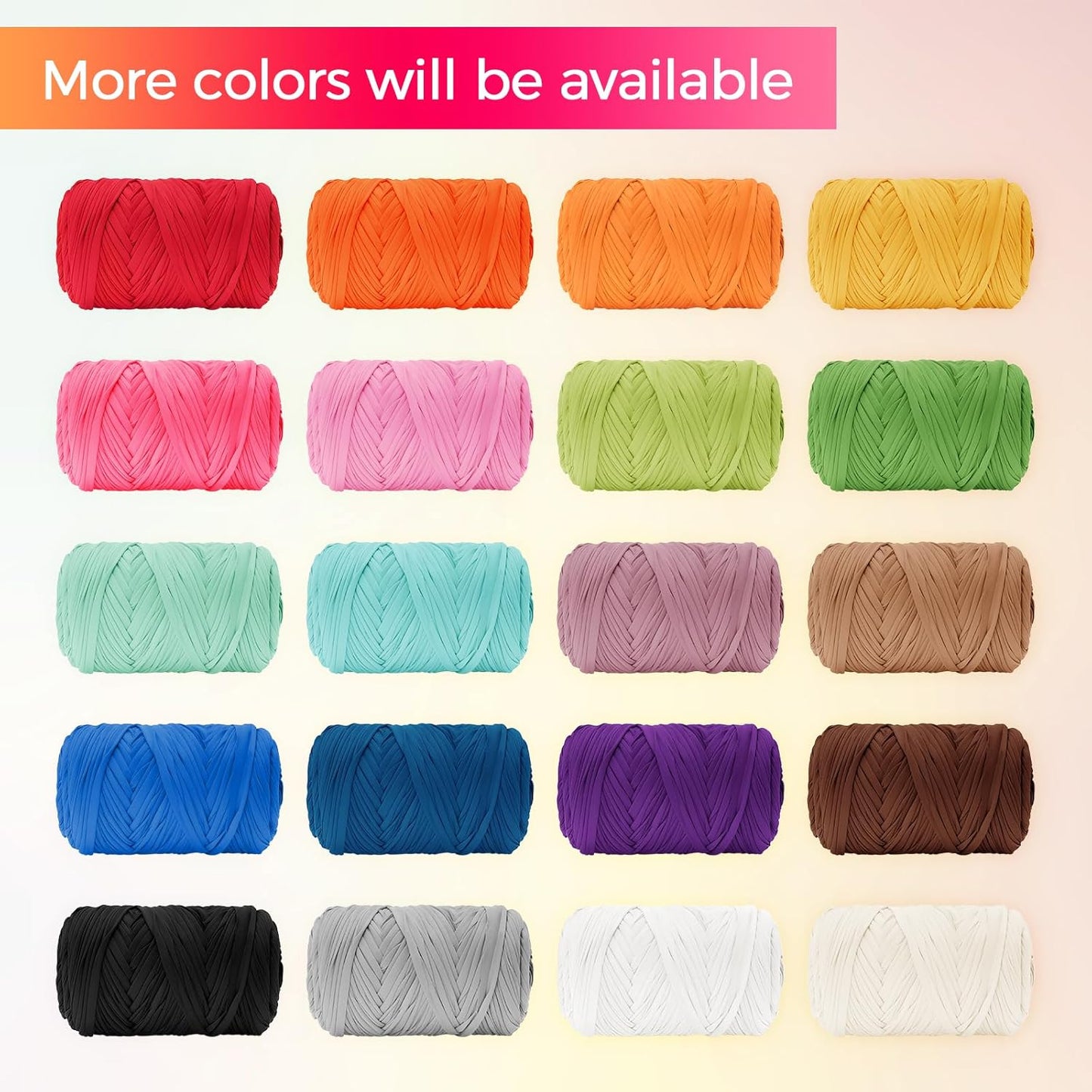 T Shirt Yarn 130 Yards Beginner Crochet Tshirt Yarn 400g Elastic Fabric Thick T-Shirt Yarns for Crocheting, Knitting Bags, Baskets, Rugs, Coasters, DIY Craft, Home Decor (Light Pink)