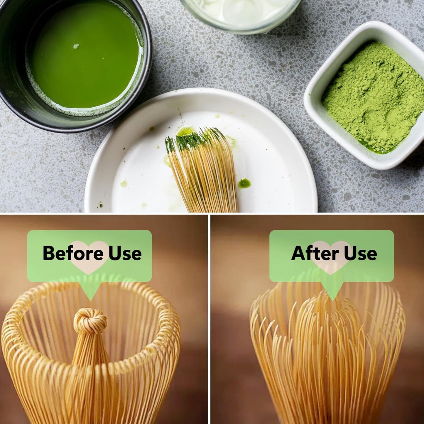 Matcha Whisk Set, 6-Piece Matcha Making Kit, Macha Tea Set, (Chasen Holder), Ceramic Whisk Holder, Matcha Starter Sifter, Bamboo Scoop, Spoon Japanese Tea Tools For Ceremony Gift (Pink)