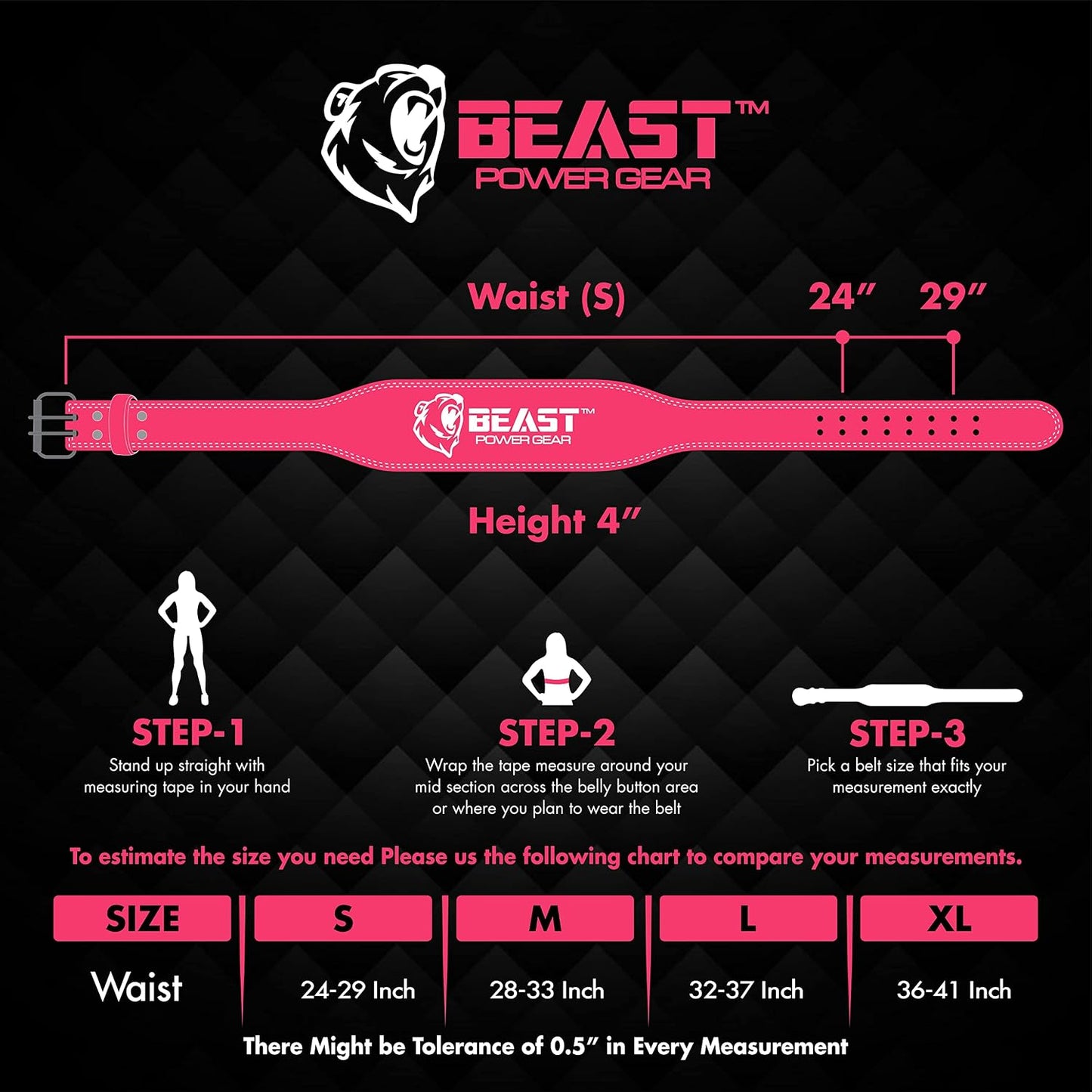 Weight Lifting Belt - 4” Genuine Leather Belts Padded Lower Back Support for Gym Bodybuilding Squat Deadlift Weightlifting Cross Strength Training Men Women Free Wrist Wrap