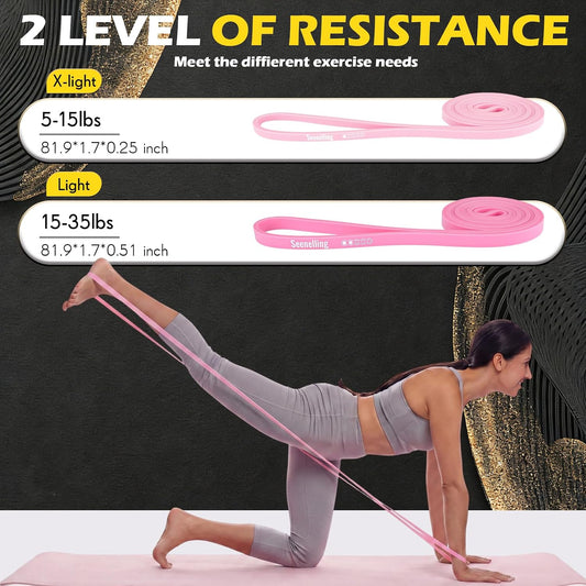 Seenelling 36 Pcs Resistance Bands Bulk Elastic Workout Bands for Home Gym Strength Training Yoga and Physical Exercise Loop for Men and Women