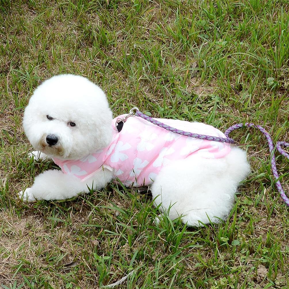 New Various Pet Cat Dog Soft Padded Vest Harness Small Dog Clothes Pink Bow S, Model: BFL049-Pink-S