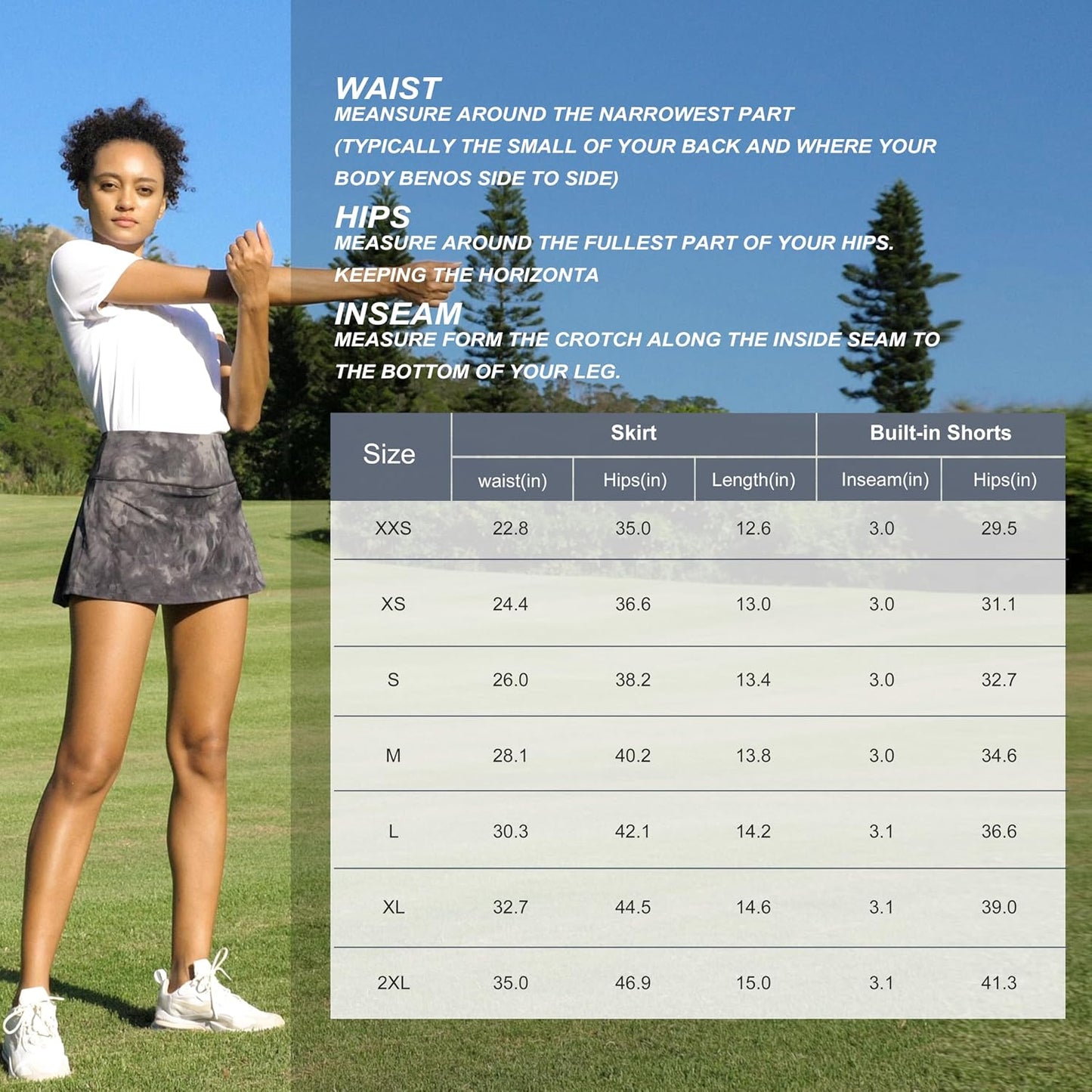 Soothfeel Pleated Tennis Skirt for Women with Pockets Women's High Waisted Athletic Golf Skorts Skirts for Workout Running