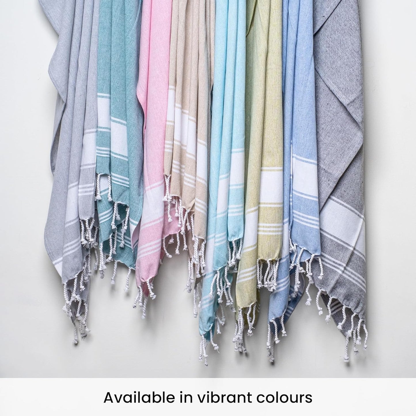 Salt Earth Cotton Turkish Beach Towel (Set of 2, 36"x72") - Soft, Quick Dry, Sand Resistant, Absorbent Towels for Bathroom, Home, Travel, Pool, Spa, Bath, Swim - Beach Towels Oversized (Pink)