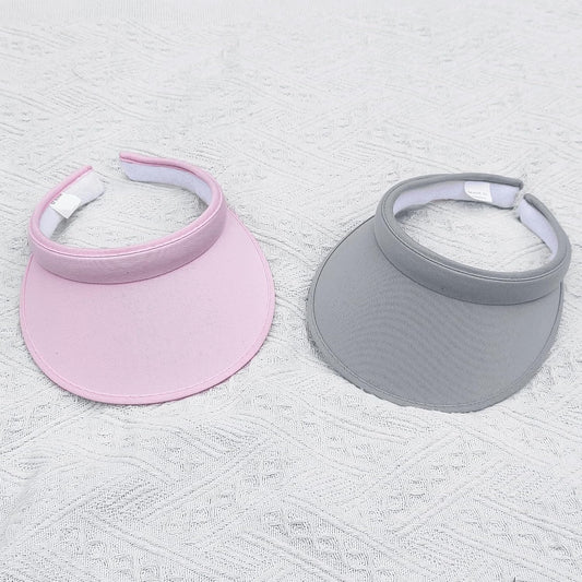 2 Pack Sun Visor Hats Women Men Clip On Wide Brim Visors Hat Outdoor Sports Golf Beach Travel Tennis Caps