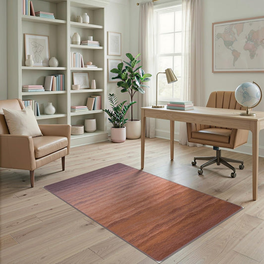 4'x6' Washable Abstract Ombre Area Rug, Sunset Flatwoven Floor Mat Non-Slip Chair-Friendly Carpet for Home Office, Gaming Room, Under Desk | Ref:2159613