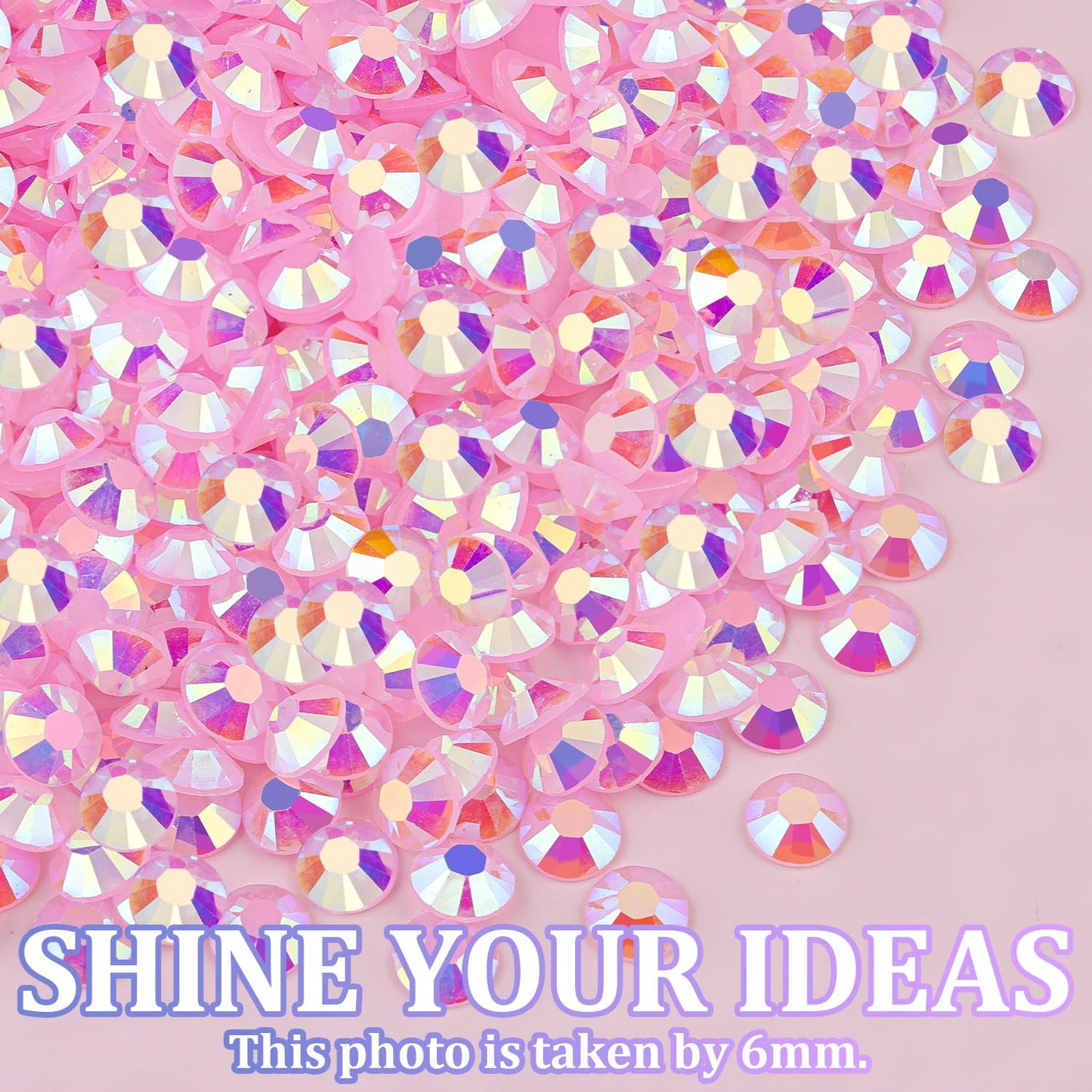 30000Pcs Resin Jelly Rhinestones with Tweezers for Crafting, Light Pink AB Flatback Gems, Bedazzling Crystal with 3Pcs 10ml B7000 Jewelry Glue for DIY Crafts Clothing Tumblers Shoes Fabric Nail Art