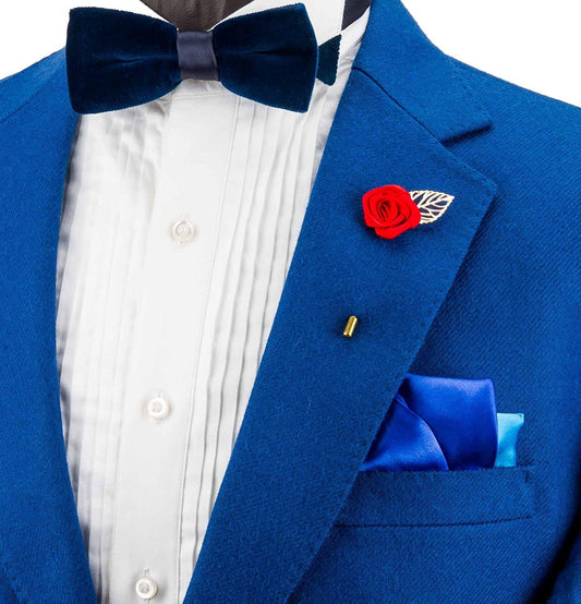 Flairs New York Gentleman's Essentials Premium Handmade Flower Lapel Pin Boutonniere