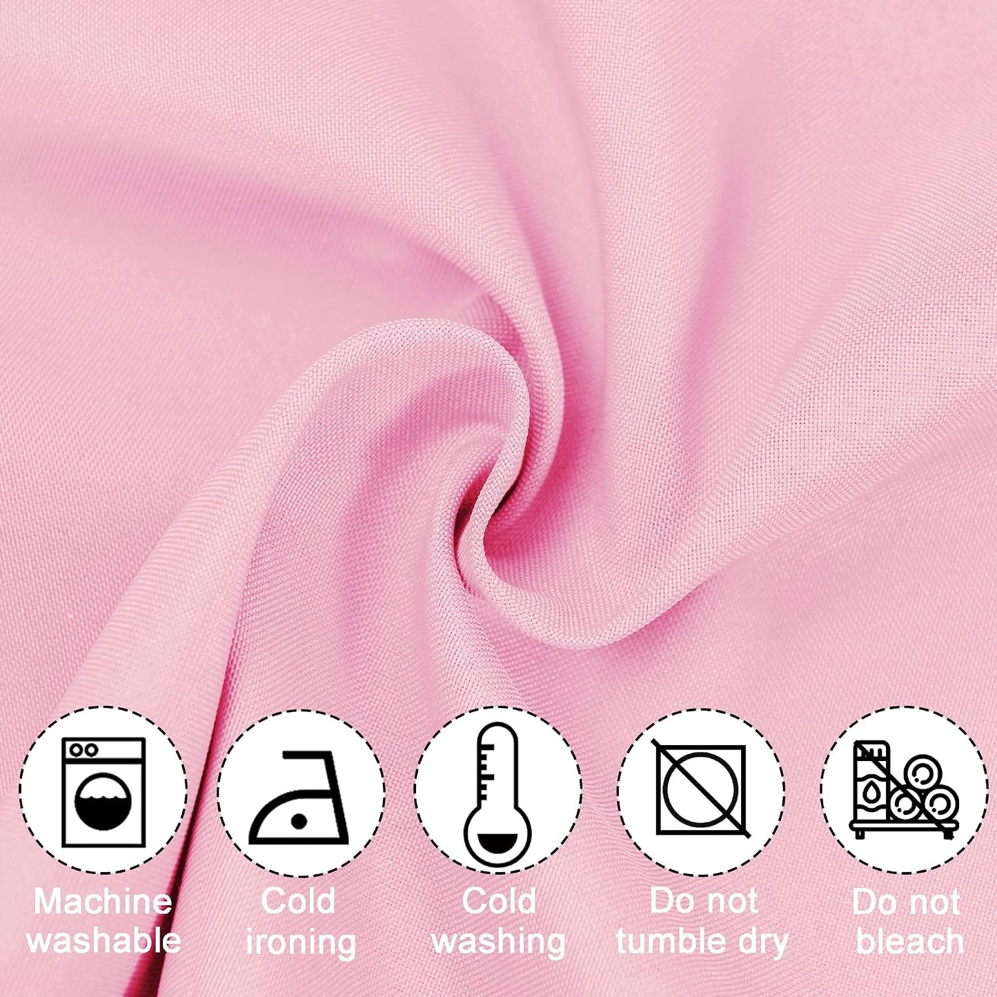 JIUZHEN Valance Curtains for Kitchen/Living Room/Basement/Bathroom Window, Thermal Insulated Short Rod Pocket Curtain Panels, Pink, 52 x 18 Inches, 1 Panel
