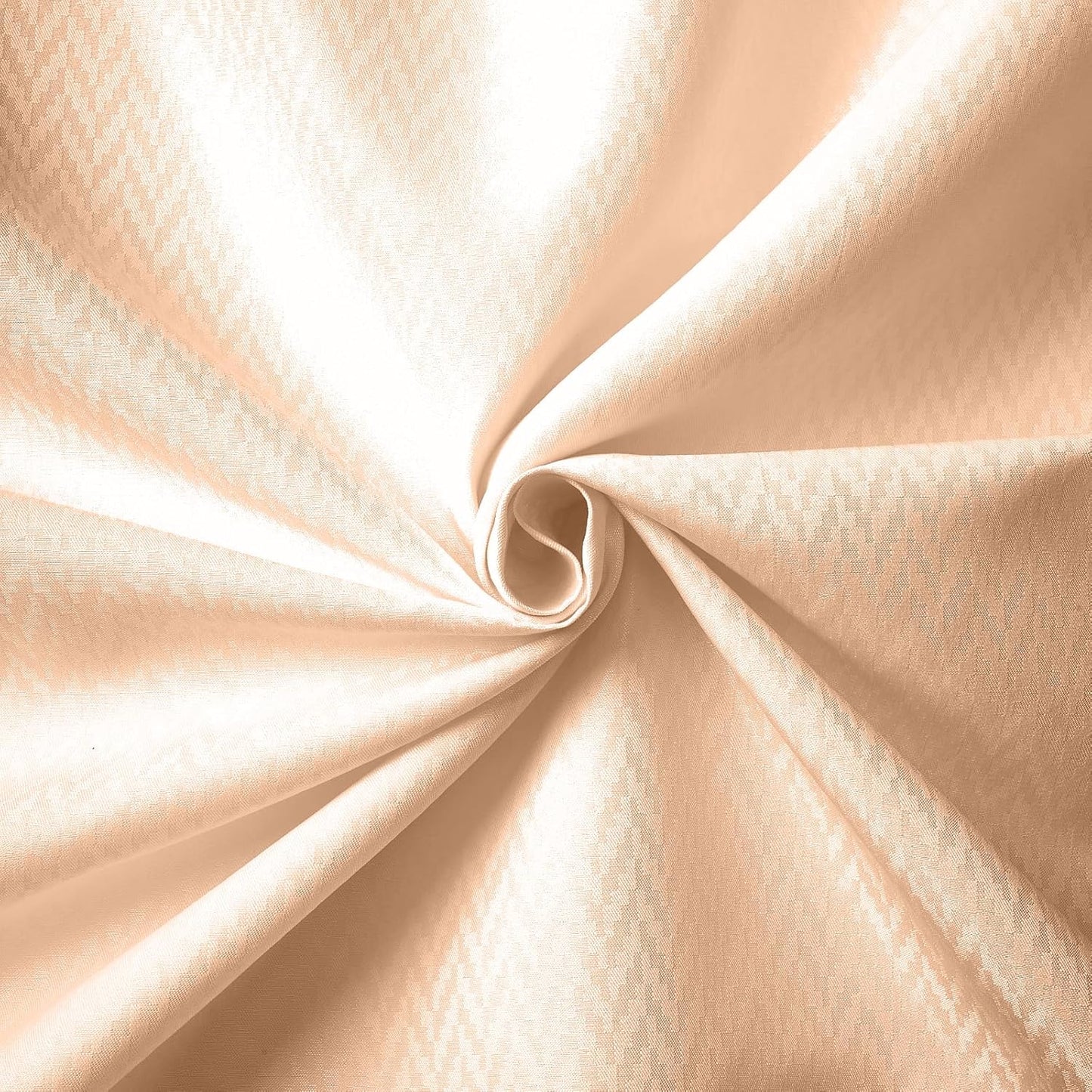 Encasa XO Luxury Jacquard Shower Curtain ZZ Peach 72x84 in | Rustproof, Wrinkle-Free, Water-Repellent & Machine Washable | Elegant Heavy Fabric for Bathroom Decor & Bathtub Use
