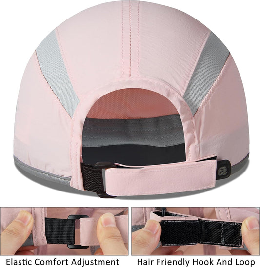 GADIEMKENSD Reflective Folding Outdoor Hat Unstructured Design UPF 50+ Sun Protection Sport Hats for Womens and Mens