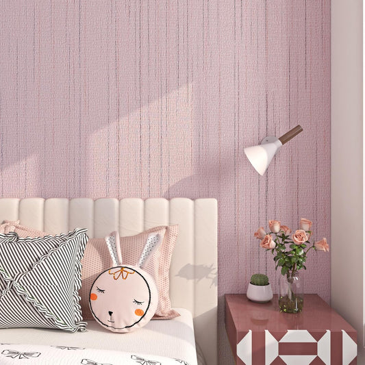 FunStick Grasscloth Peel and Stick Wallpaper Textured Pastel Pink Wallpaper Removable Pink Contact Paper for Cabinets Desk Self Adhesive Grass Cloth Fabric Wall Paper for Bedroom Bathroom 15.8"x78.8"