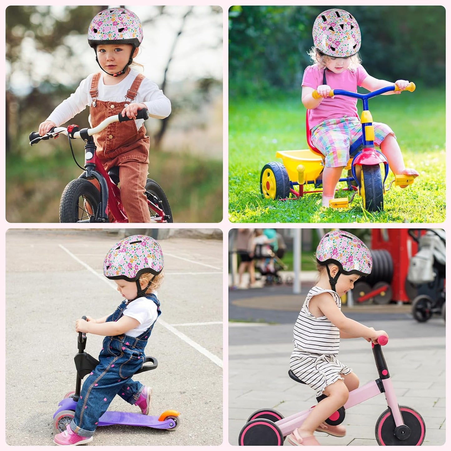 Toddler Helmet, Baby Infant Kids Bike Helmet for Kids Age 1-3/2-4/3-5/5-8 Adjustable Toddler Bike Helmets for Boys Girls for Scooter Skateboard Cycling