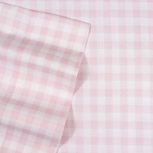 1500 Supreme Kids Bed Sheet Collection - Fun Colorful and Comfortable Boys and Girls Toddler Sheet Sets - Deep Pocket Wrinkle Free Soft and Cozy Bedding - Full, Pink Gingham