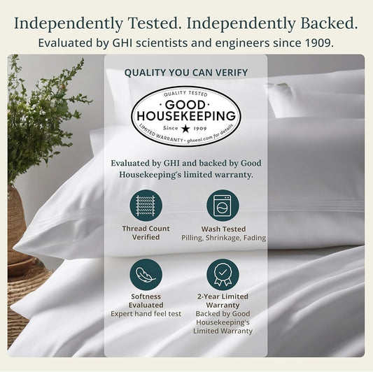 California Design Den California King Sheets Set - Soft 100% Organic Cotton, Deep Pockets, Crisp Percale Cotton Sheets, Breathable and Durable Bedding Set (Pink - Chalky Tone)