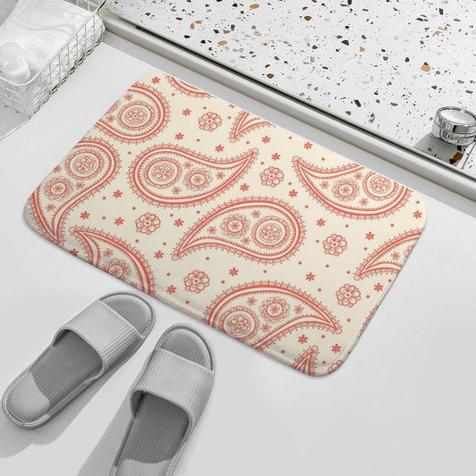 Pink Pattern Bathroom Rugs Mat, Non Slip Quick Dry Bath Mats for Bathroom Kitchen Home Decor Gift 19.7"x31.5"