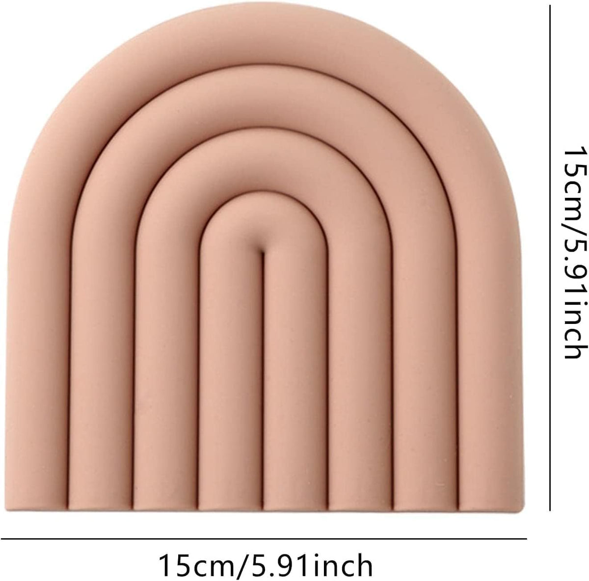 Silicone Trivets for Hot Pots and Pans - Stylish and Colorful Pot Holders, Heat Resistant Mats for Countertop, Hot Pads, Modern Multi-Purpose Trivet Mat, Coasters (Set of 2) (Pink)