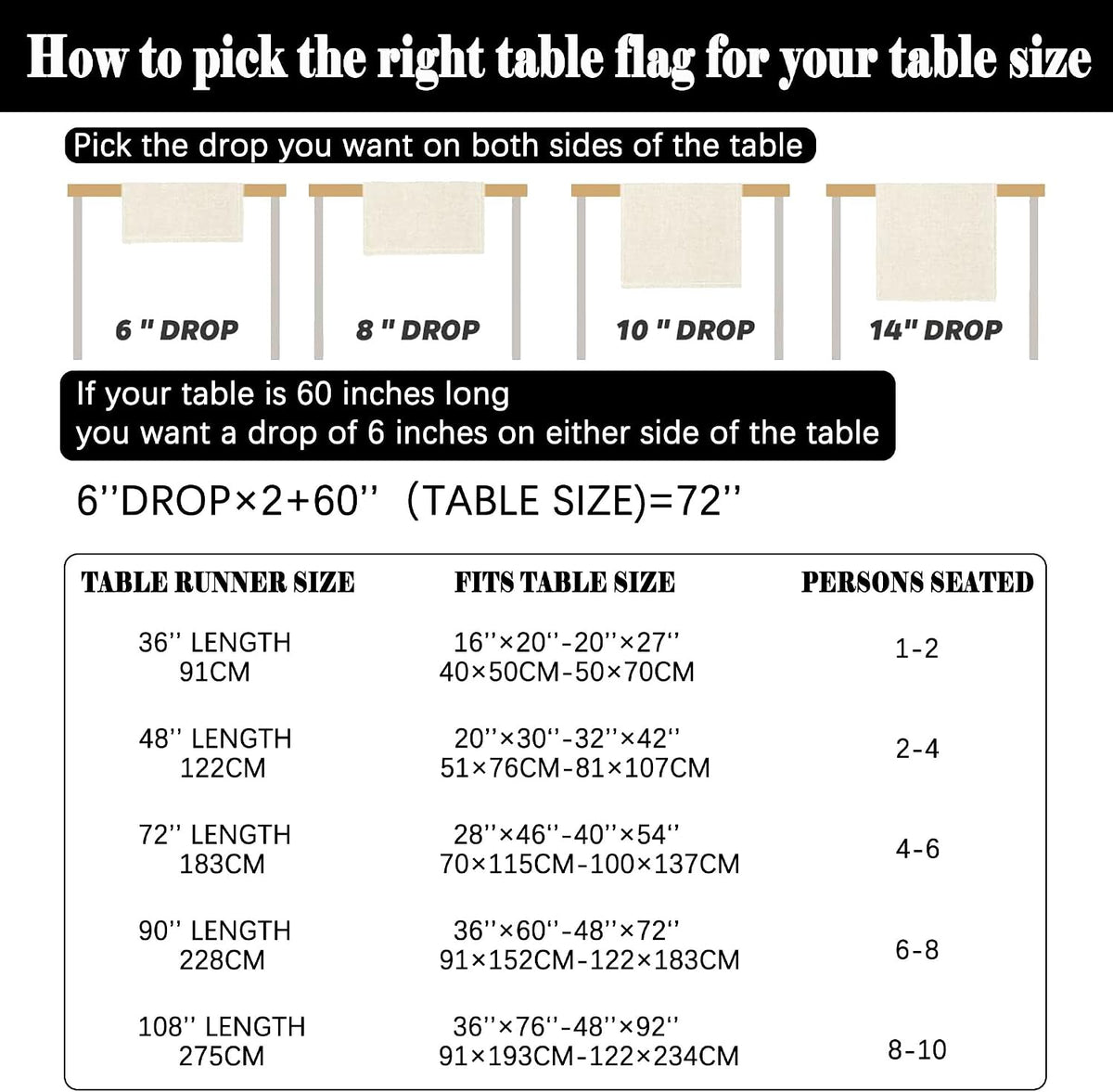 Pink Bow Table Runner 13×72 Inch Pastel Bridal Shower Home Party Decor