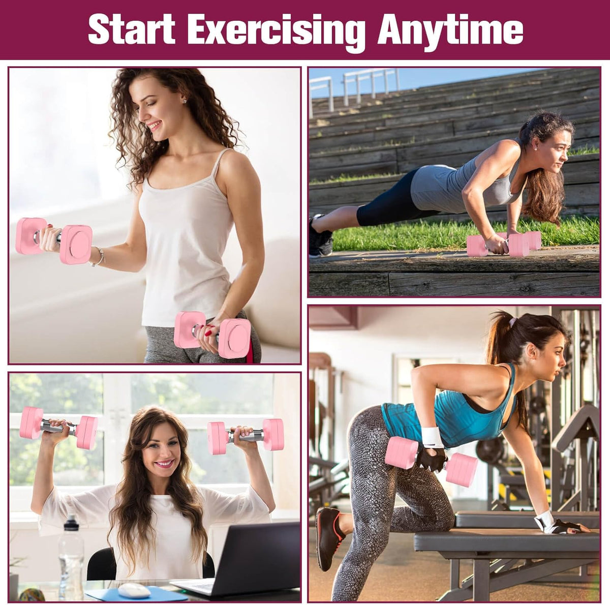 Adjustable Dumbbell Set,Adjustable Weight Dumbbells for Women/Men