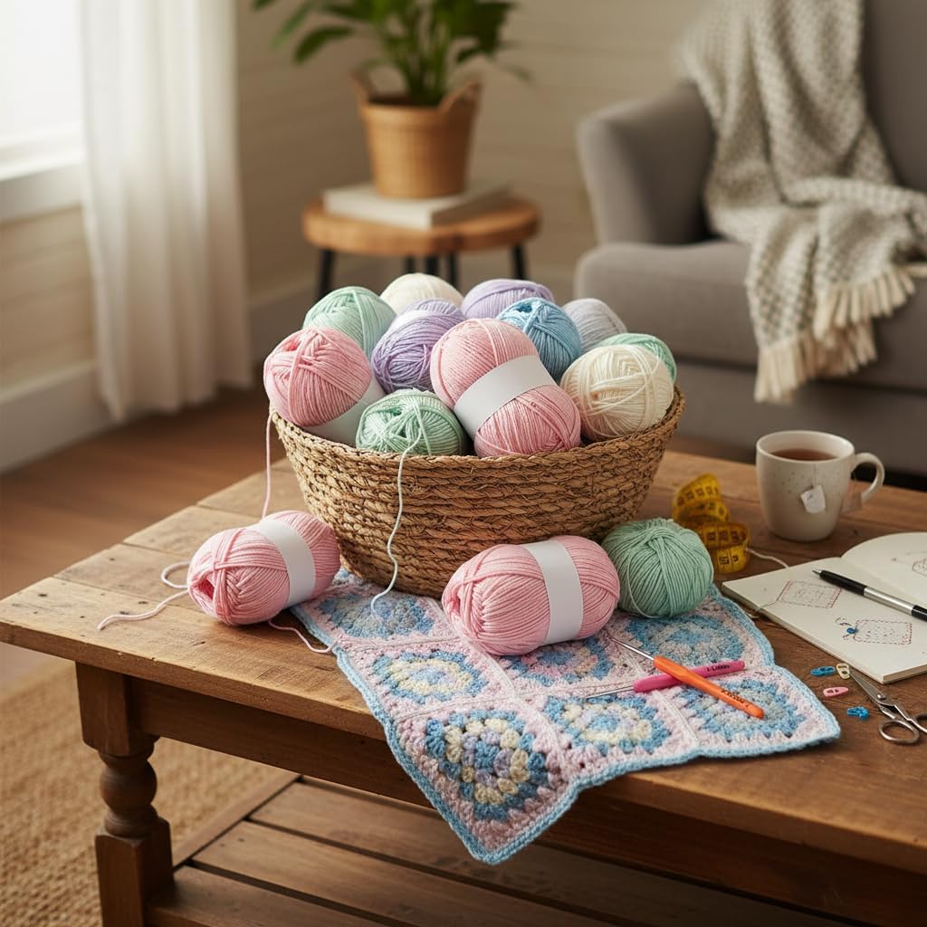 8Pack of 50g/1.76oz Chenille Yarn for Crocheting, Fluffy Soft Velvet Amigurumi Yarns, Skinny Baby Yarn for Beginners Knitting/Crochet Blankets Plush Toys Wearables DIY Craft (Pink)