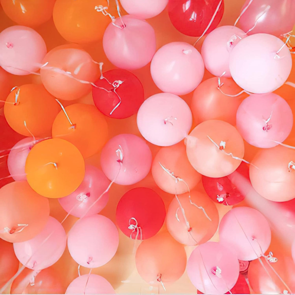 Red Gold and Nude Balloons 66pcs 12 10 Inch Coral Red Balloons