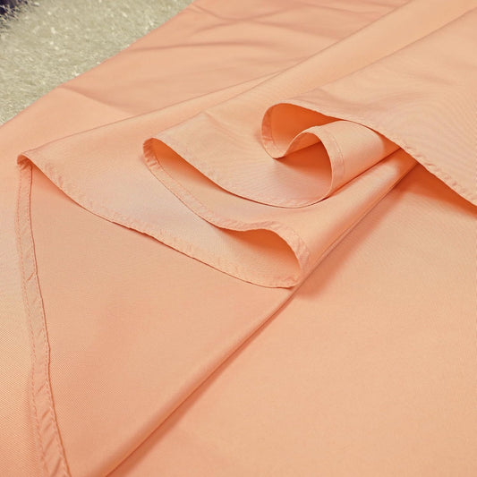 Wholesale (200 GSM) 120" Round Seamless Polyester Tablecloths Table Cover Linens for Restaurant Kitchen Dining Wedding Party Banquet Events - (Peach/Apricot, 120")