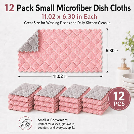 12 Pack Dish Cloths for Washing Dishes