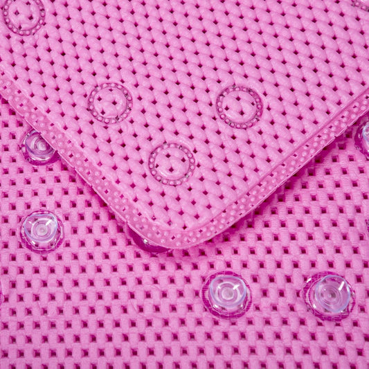 Bathtub Mat Non Slip 36” X 17” Pink Shower Mat Soft Foam Bath Mats for Bathroom Tub, Bathtub Mat with Drain Holes, Suction Cups, Shower Mat Non Slip