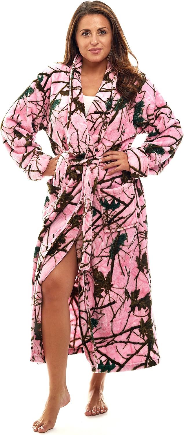 TrailCrest by Treel Camo Polar Fleece Bathrobes