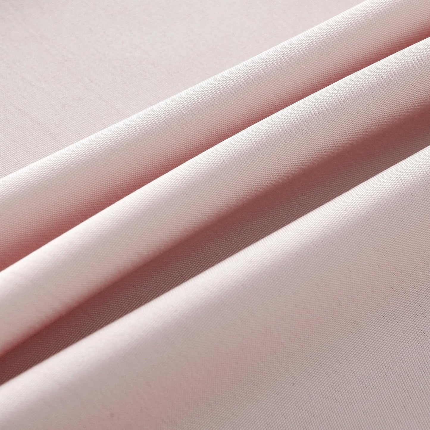 2-Pack Round 90-inch Dusty Pink Table Cloths, Solid Stain and Wrinkle Resistant Circular Tablecloth, Premium Plain Weave Polyester Fabric Table Linen Covers for Hotel, Banquet