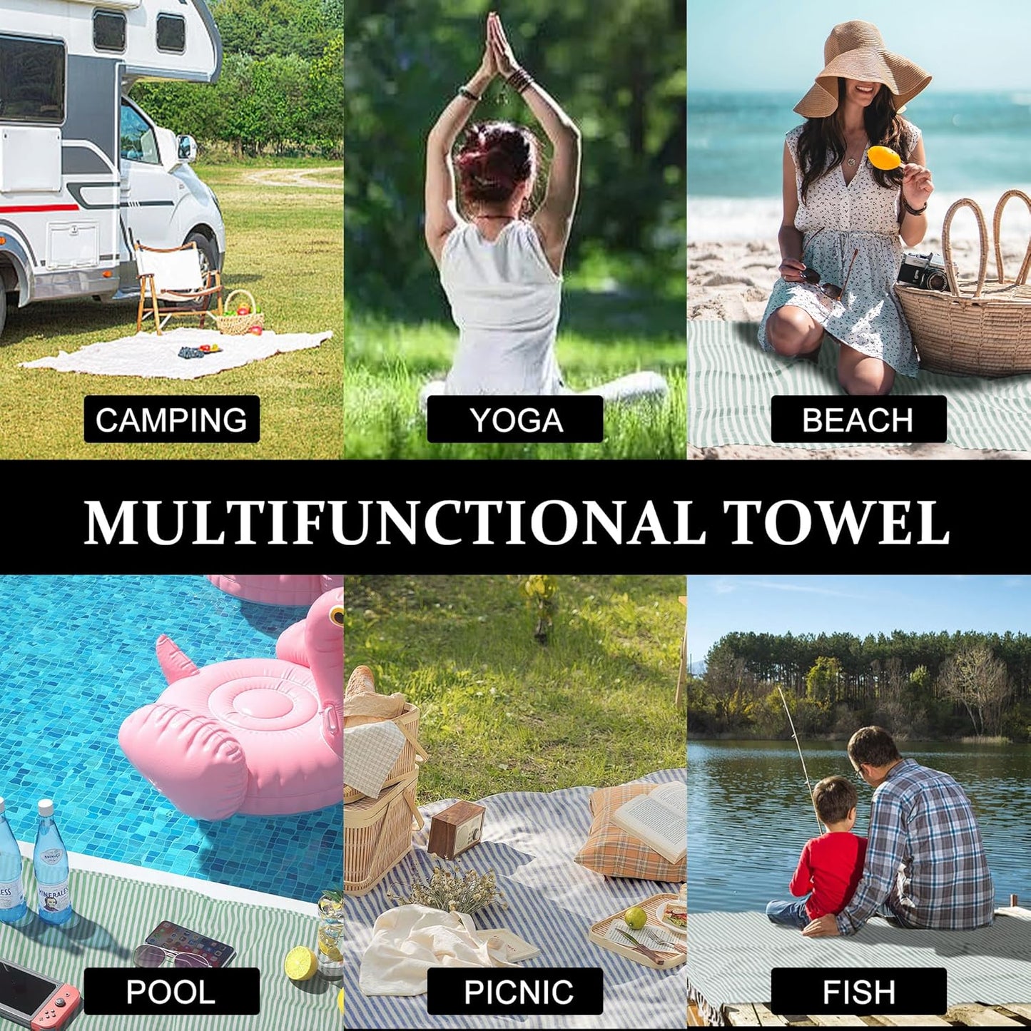 Turkish Striped Beach Towels Bulk Oversized 39"x71" Large Bath Pool Set Quick Dry Lightweight Travel Towel for Adult,100% Cotton