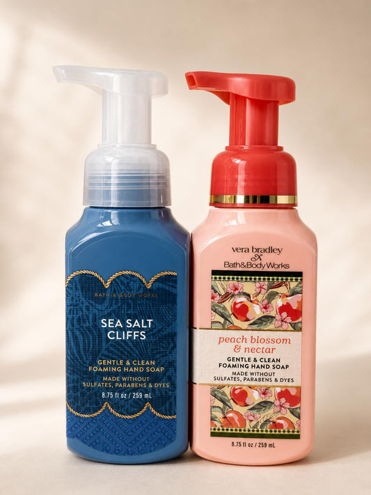 Peach Blossom & Nectar + Sea Salt Cliff Foaming Hand Soap